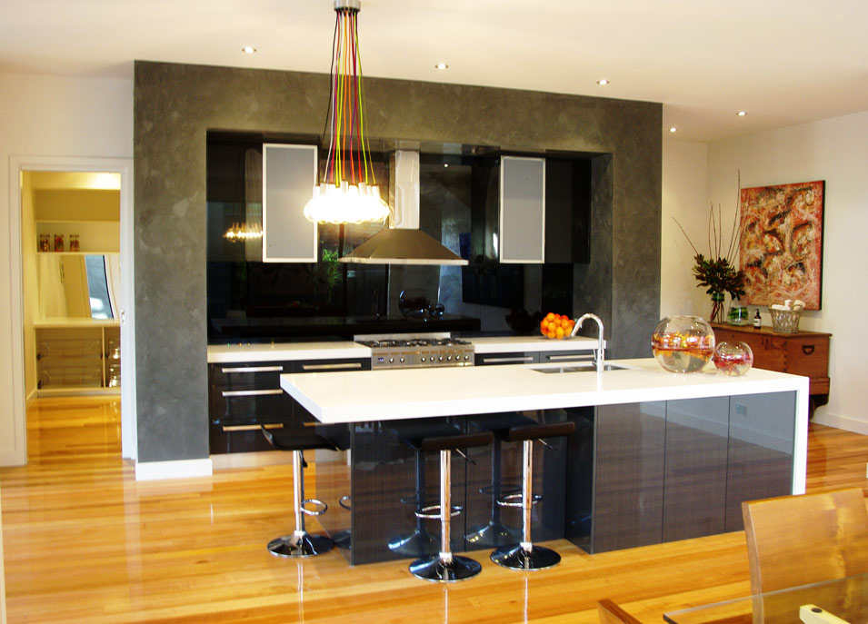 Black splashback